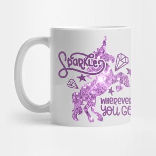 Sparkle Wherever You Go - All Purple Mug